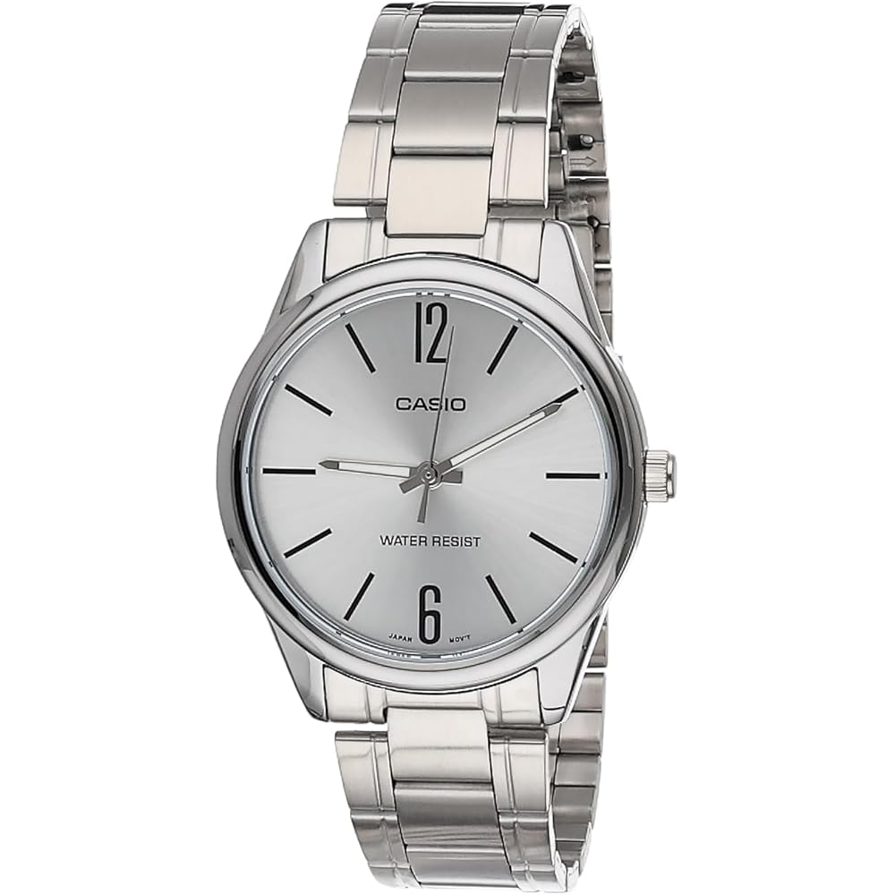 Casio MTP-V005D-7B Men s Analog Watch Silver Stainless Steel Band 50m Water Resistant