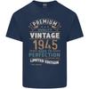 Premium Vintage 81st Birthday 1945 Unisexs Light Cotton TShirt