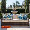 2D Ocean Waves & Shells Pillow Covers Decor Pattern Cushion Cover Suitable For Sofa Bedroom Car Pillow Cover