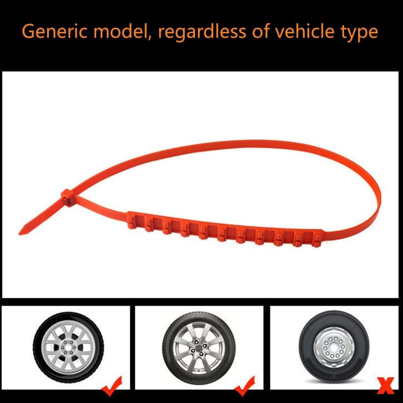 10 pcs Winter Anti-skid Chains for Car Snow Mud Wheel Tyre Thickened Tire Tendon