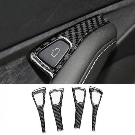 Carbon Fiber Interior Window Lift Switch Button Cover Trim For Tesla Model 3/Y