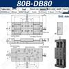 Heavy Load Precision Linear Slide Table with Fine-tuning Screw Rod - 50/80/100 Stroke