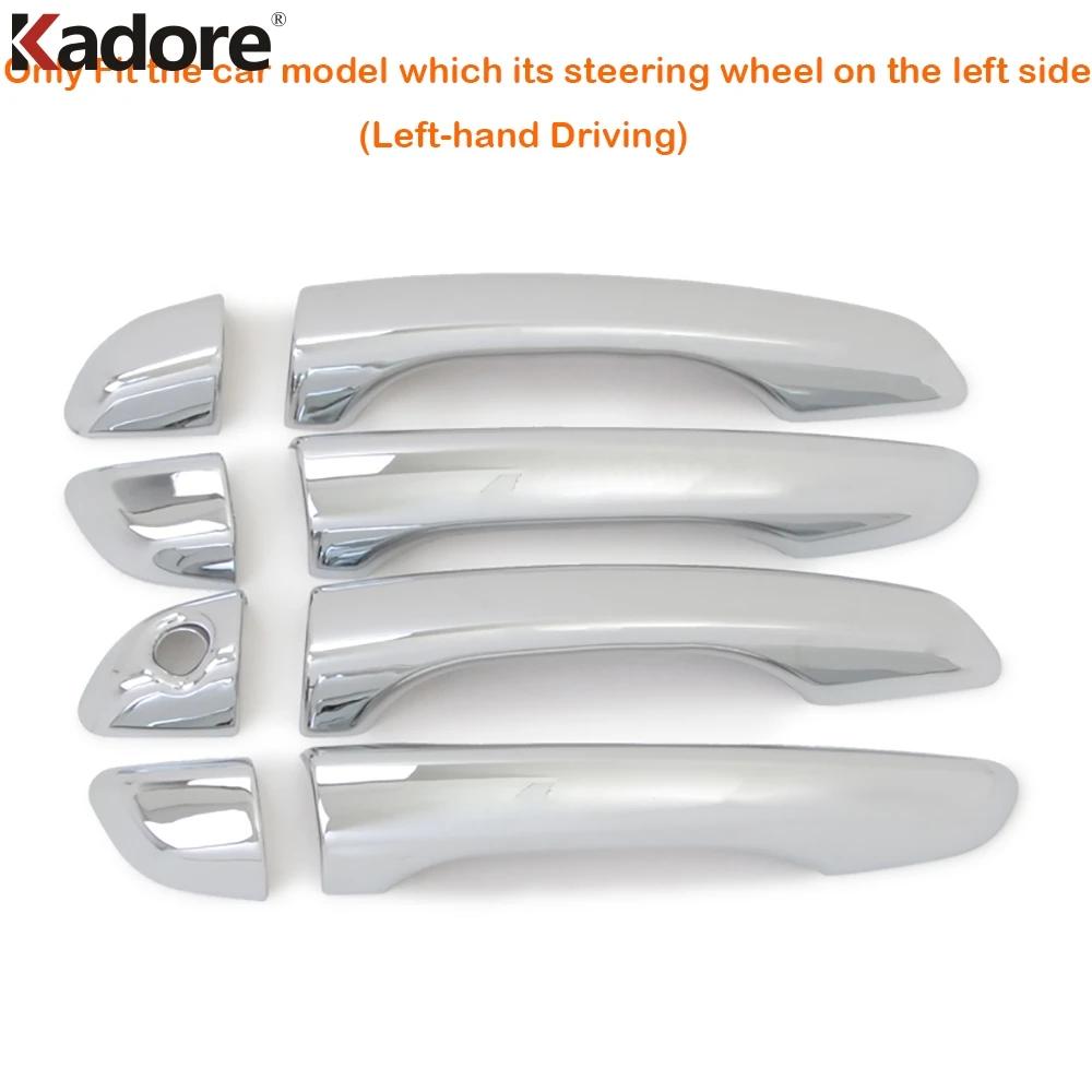 Door Handle Cover Trim For Hyundai Verna Solaris Accent 2018     Chrome Car Side Door Handles Cap Accessories