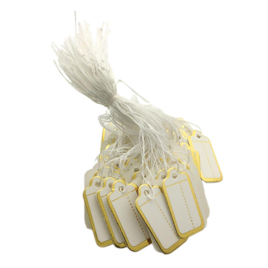 Clothing Price Tag with String Marking Labels Paper Tags for Jewelry Shoes Arts and Crafts 500 Set