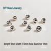 Starlight Moon Bell Pendant Tassel Jewelry DIY Materials - Silver Necklace/Bracelet Beading Accessories