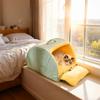Cat Cave Comfortable Semi Enclosed Windproof House Nest Indoor Cat House For Outdoor Winter Sleeping Outside Home Travel Bedroom