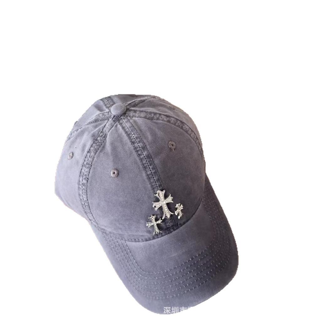 New rhinestone cap cross personalized baseball hat versatile fashion travel visor men and women