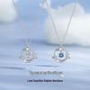 Elegant Dolphin Necklace with Zirconia Inlay - Women's High-End White Copper Clavicle Chain 