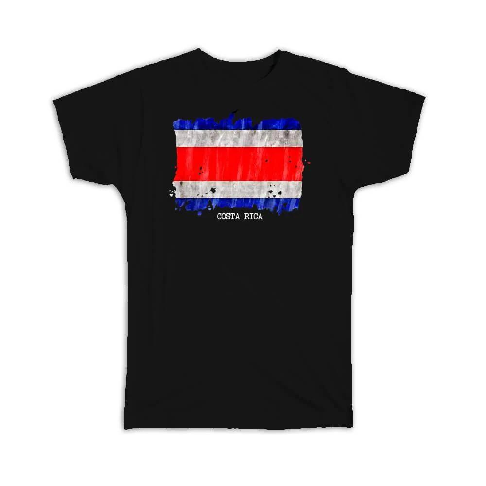 

Gift T-Shirt : Costa Rica Flag CentralAmerica Travel Expat Country Watercolor 4XL