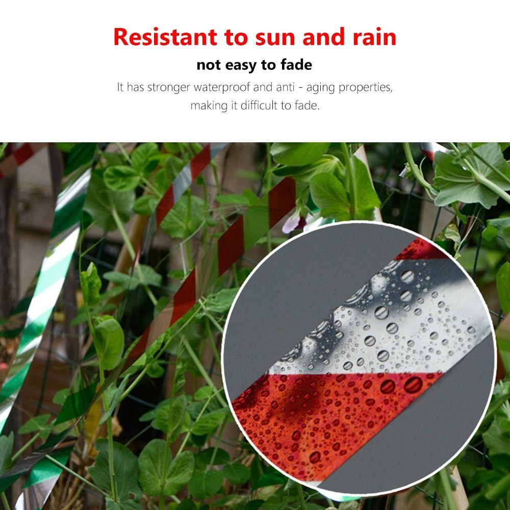 50M/100M/300M Double-sided Reflective Bird Repellent Ribbon Flashing Hanging Multipurpose Anti Bird Tape Adhesive-free