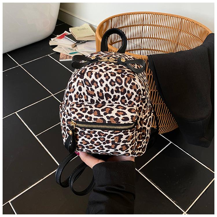 

Рюкзак с леопардовым принтом женский модный нишевый студенческий школьный рюкзак уличный тренд легкий дорожный рюкзак хаки
