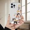 Cute Kitten Pattern Transparent Mobile Phone Case Suitable for iPhone17 16 15 14 13 12 11Pro/ Max /Plus Anti-fall and Shockproof