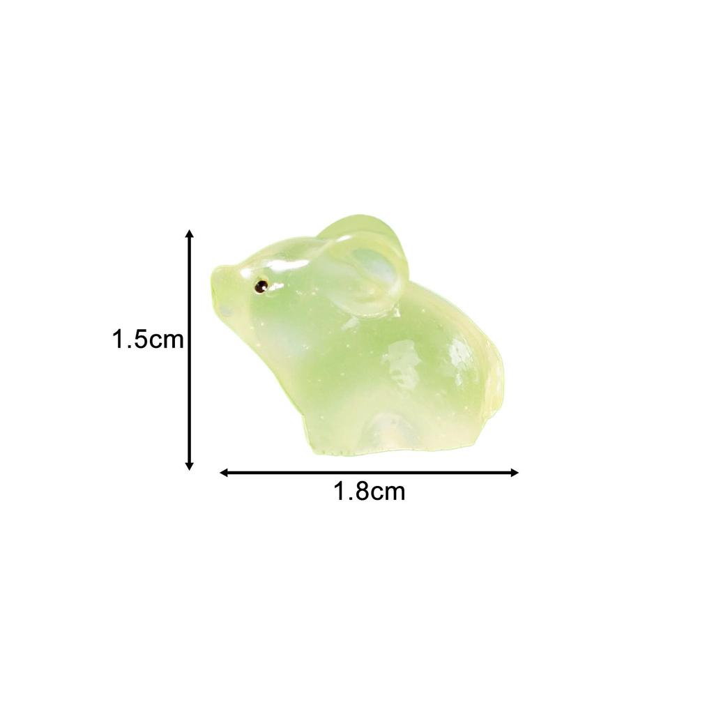 50 Stück Leuchtende Schwein Mini Tierfiguren Leuchten in der Nacht Heimdeko Mikro Landschaft Dekoration für Geburtstagsfeier Weihnachten