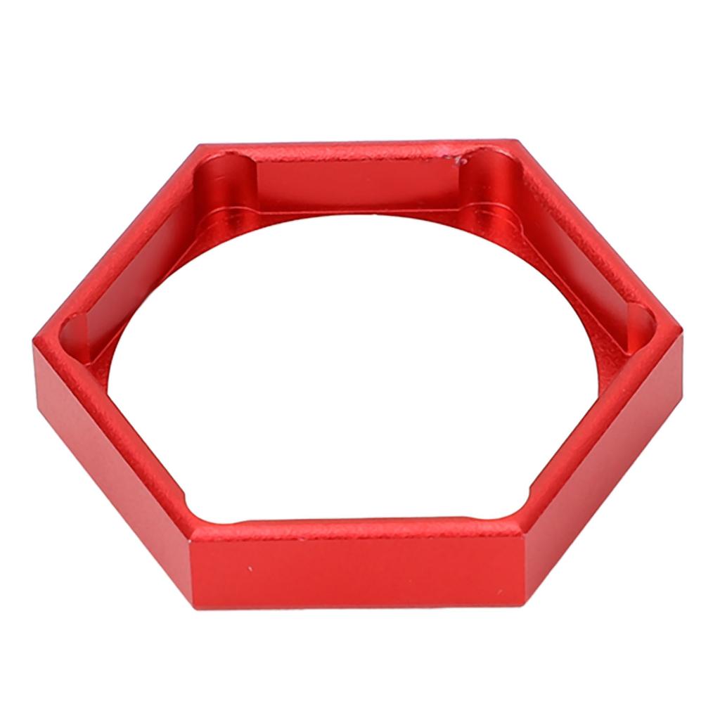 Estojo de Giz de Bilhar Magnético Hexagonal de Alumínio Seção Única Caixa de Giz para Taco de Sinuca para Hexagonal