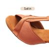 Women Tango Ballroom Latin Waltz Dance Girls Party Shoes High Heeled 7CM