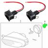 2x For VW Transporter T4 Front Rear Fog Light Lamp Bulb Connector 2pin Plug Female Adapter Harness Prewired Wiring 357972752
