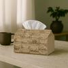 1pc Retro Garden Tissue Holder - Floral Spring & Paper Style, Water-Resistant, Versatile for Home & Vehicle Decoration, Tabletop, Innovative, Napkin H