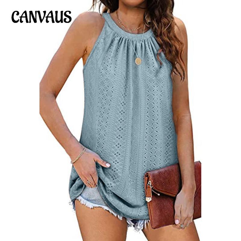 Damen-T-Shirt-Kleid mit Schlitzen, offenem Rundhalsausschnitt, ärmellose Weste