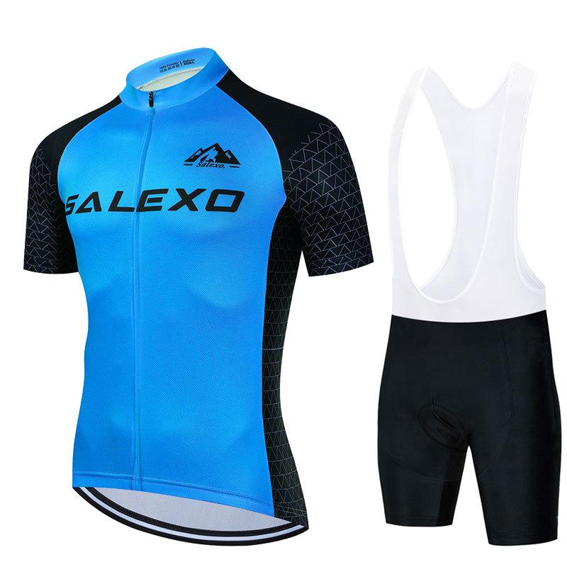 2026 Summer Sweat-absorbing Cycling Suit Men's Suit Bicycle Short-sleeved Breathable Quick-drying Mountain Bike Equipment