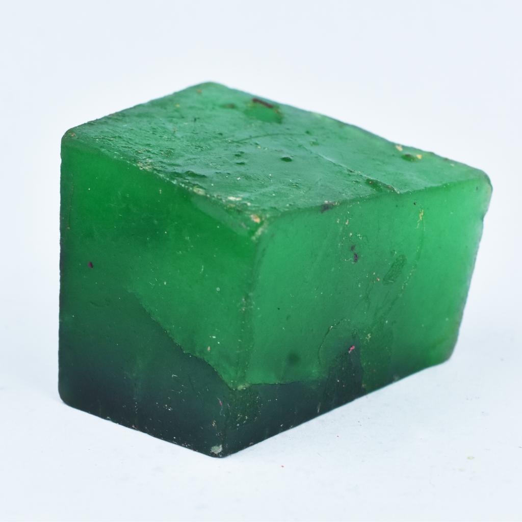 Smeraldo Colombiano Grezzo Naturale Verde Non Tagliato Grezzo 142,8 Carati CERTIFICATO Pietre Sciolte