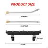 15inch Pressure Washer Attchment Carriage Cleaner with 6 Nozzles And 2 Extension Car Body Cleaning