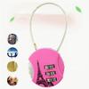 Combination Lock 3 Digit Padlock Anti Theft Code Lock Zinc Alloy for Travel Luggage SuitcasePink