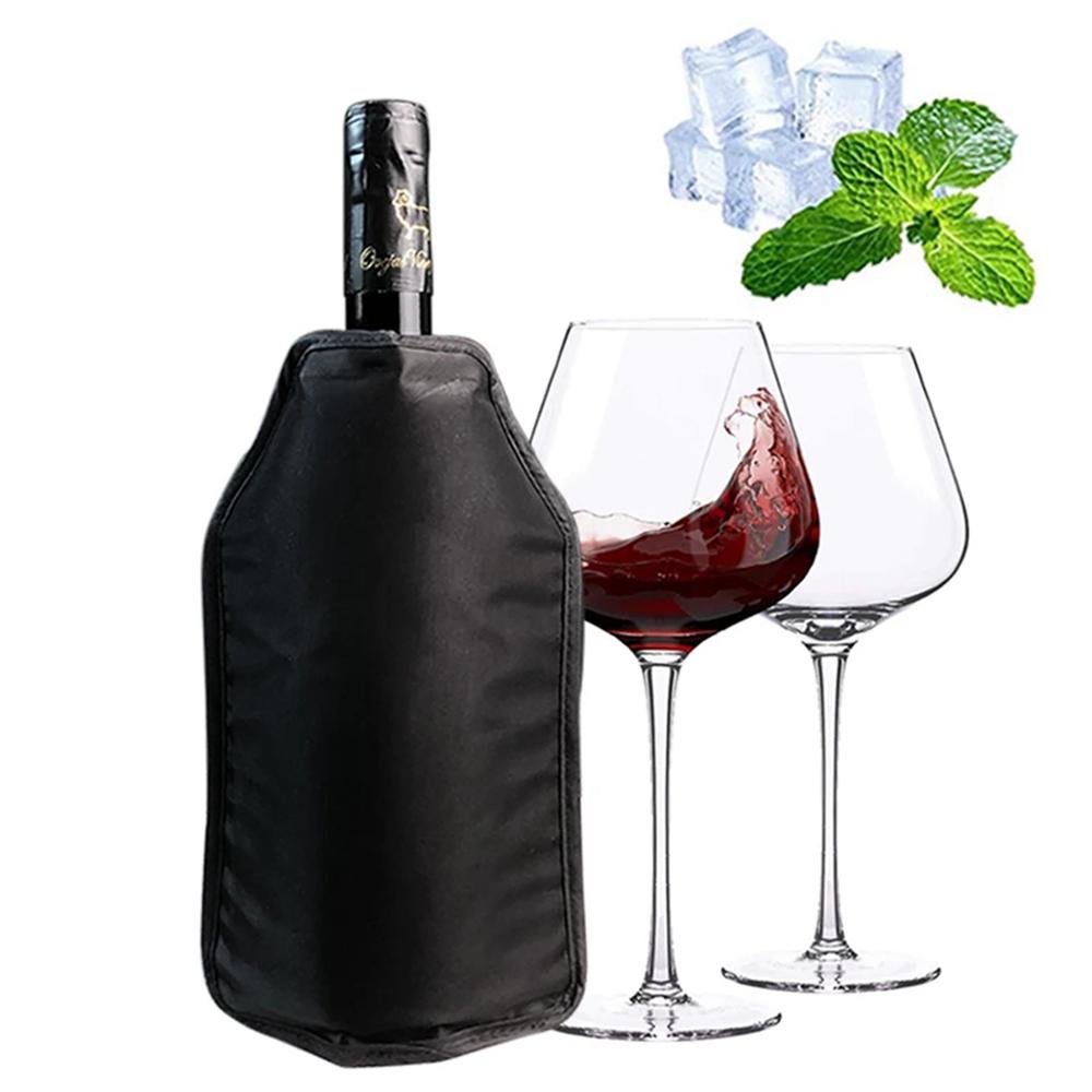 Reusable Wine Ice Bags Beer Cooler Champagne Holder Bag Long Time Ice Cooling Wine Cooler Sleeve Storage Bag for Party Camping 7