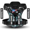Oxford Working Dog Harness Reflective Medium Large Dog Vest Harness with 5 PCS Patches WD Harness Pet Dog Accessories