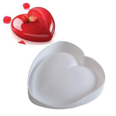 1 Pc White Big Love Mousse Silicone Cake Mold, Baking DIY Chocolate French Dessert Mold Fondant Tool