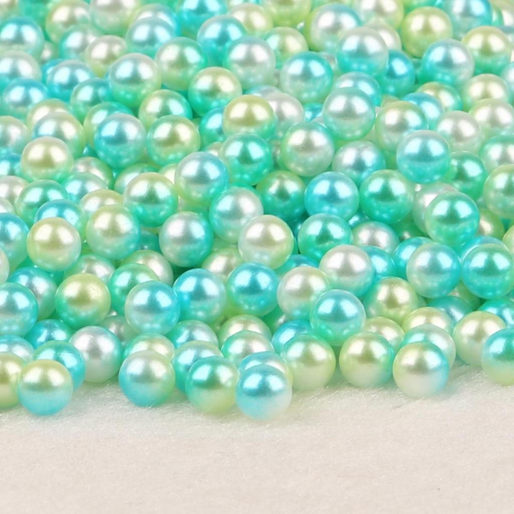4-10mm Iridescent ABS Imitation Pearl Beads for DIY Decoration