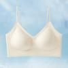 Women's Summer Thin New Style No Trace of Thin Shoulder Belt Beauty Back Small Chest Gathered Underwear