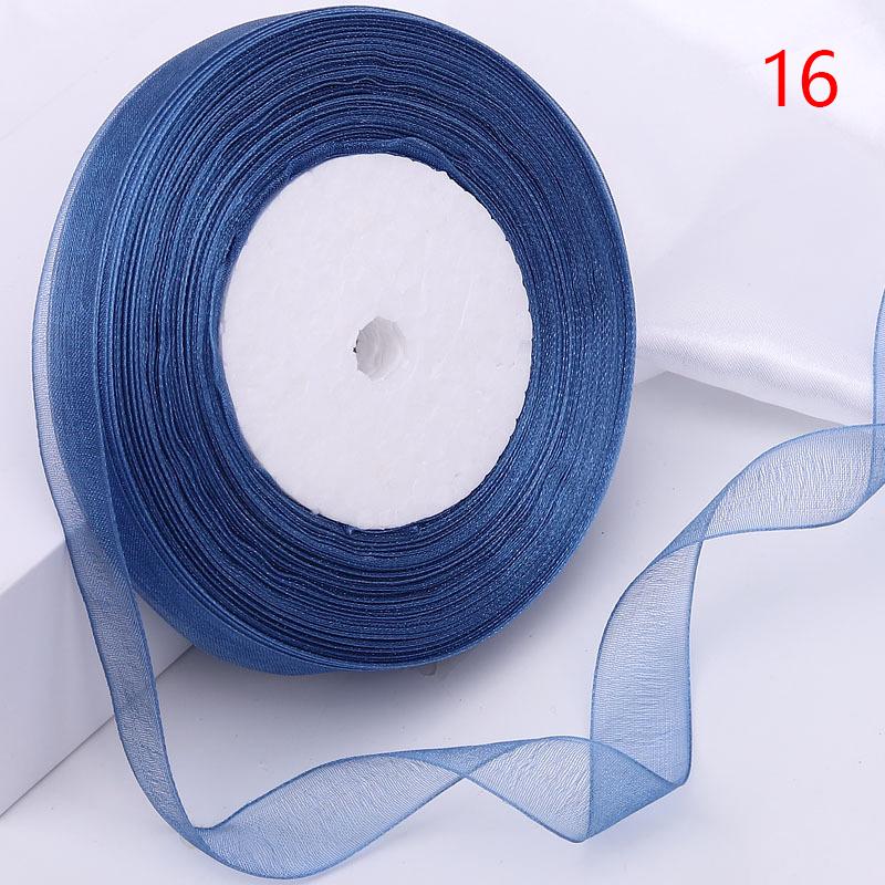 38Meter/Roll 1.5Cm Sheer Chiffon Ribbon For Handmade Bow Craft Wedding Christmas Decoration Diy Card Gift Wrapping