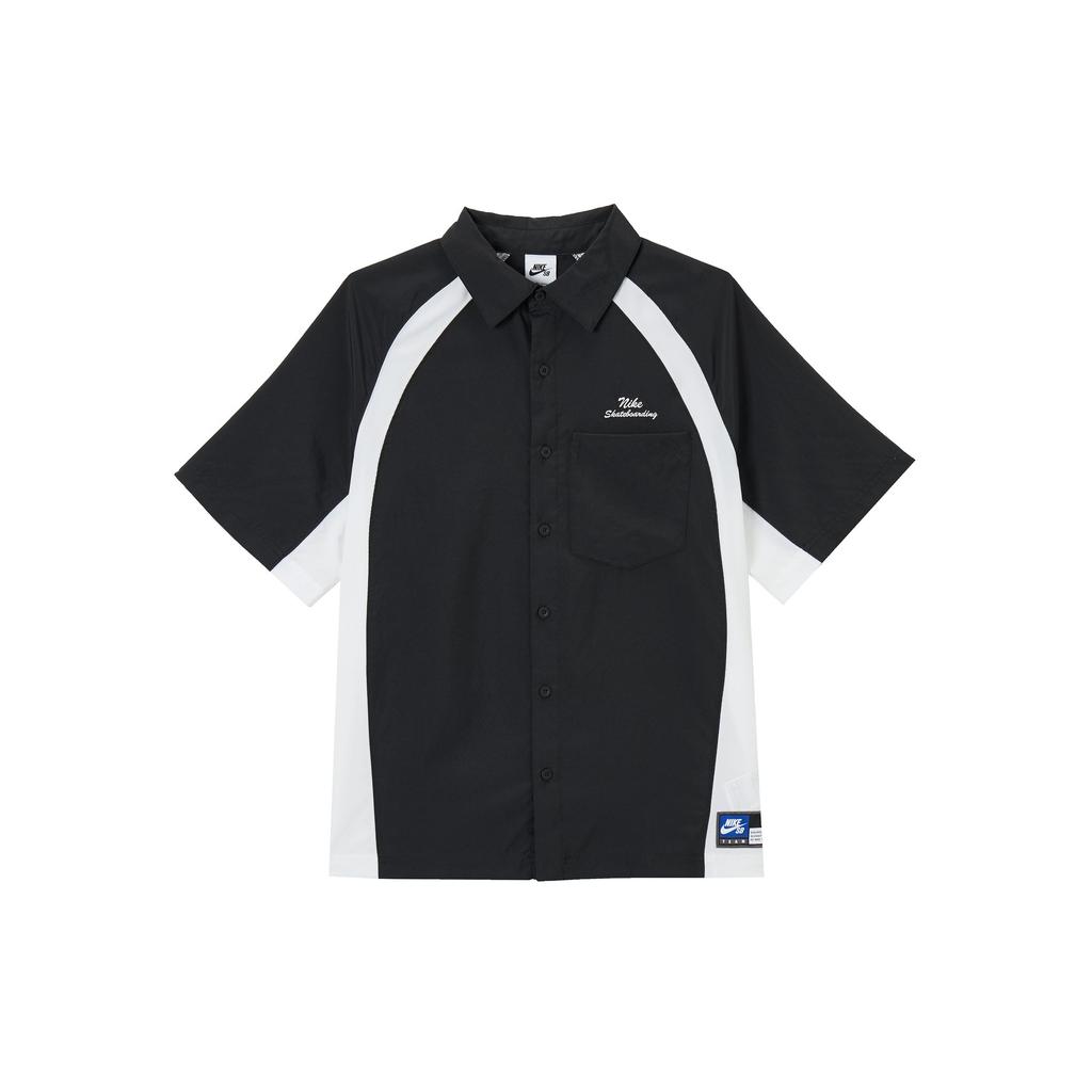 Nike Maglietta a maniche corte da uomo Dri-Fit Sb Fashion Classica Confortevole Versatile Nera Bianca HJ2959010