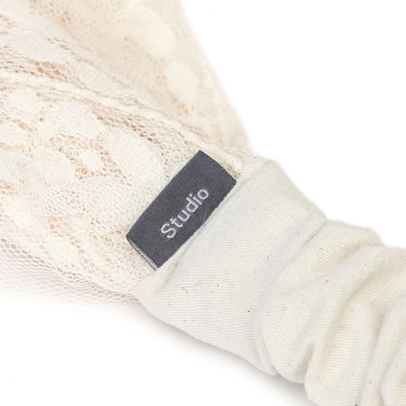 UNDERCONTROL STUDIO CROSS HAIR BAND / WIDE / BLOOM / ORIGIN BEIGe