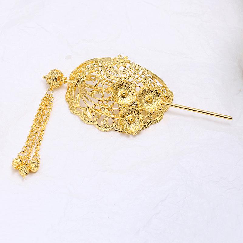 Xiuhe Clothing Headgear Women'S Premium Hanfu Retro Chinese Bridal Headgear Tassel Hairpin New Chinese Hair Accessories Customization