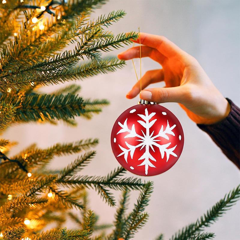 42Pcs Christmas Ball Decorations Colorful Electroplated Round Ball Xmas Tree Hanging Ornaments Home Party New Year Gift Navidad