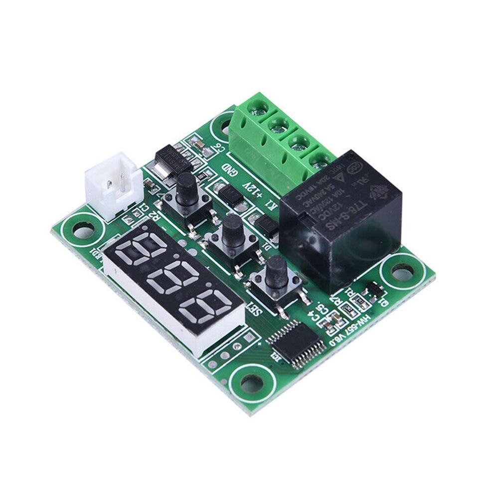 12V Thermostat Control Module for W1209 Boards - ON/OFF Temperature Switch with Programmable Parameters P0 Through P6