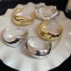 Irregular Geometric Twisted Open Bangles for Women European and American Exaggerated Jewelry