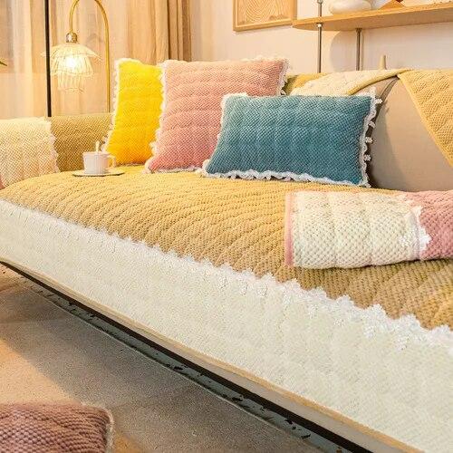 New Corduroy Sofa Mat Hot Selling All-season Universal Seat Cushion with Anti Slip Properties Full Coverage Sofa Cover