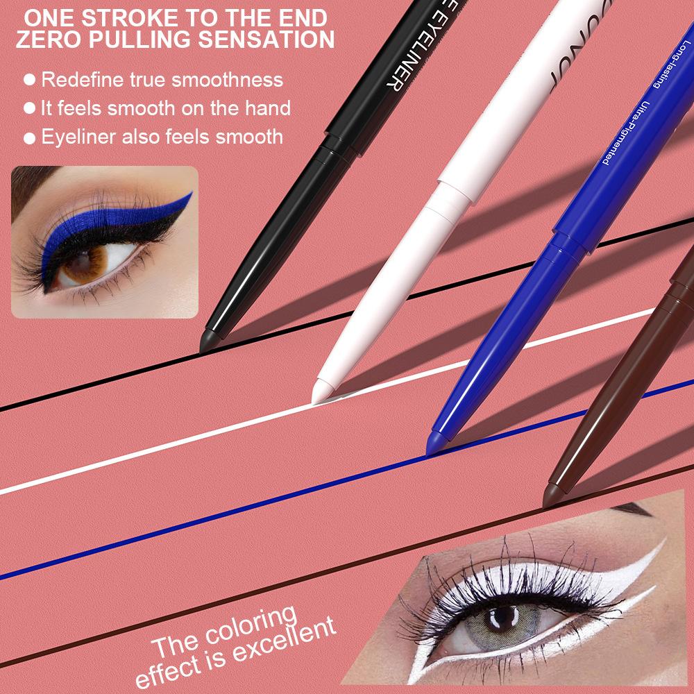1 buc Creioane Eyeliner Negru Waterproof de Lungă Durată Rezistent la Transfer Eyeliner Prietenos cu Începătorii Machiaj Ochi Cadou