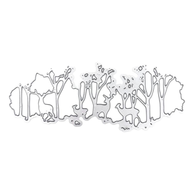 5 Pcs Christmas Tree Cutting Dies Embossings Stencils Christmas Metal Die Cuts for DIY Scrapbooking Card Decoration