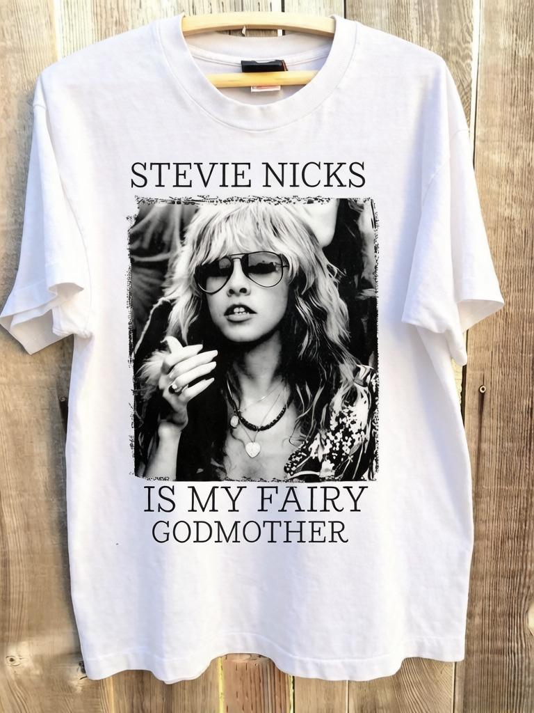 

Stevie Nicks Band Shirt Retro Stevie World Tour Graphic Unisex Tshirt Pure Cotton Is Suitable for All Seasons 4XL