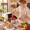 Reusable Food Grade Mats Air Fryer Silicone Liners, Non-Stick Basket for Liners Accessories, Heat Resistant Washable Pot Mat Baking Accessories