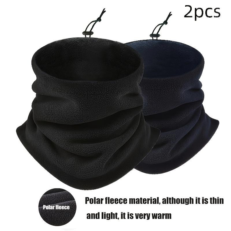 Men'S Thermal Neck Gaiters, Breathable Polyester Knit For Winter Cycling, Outdoor Activities - Ideal For Cold Weather & Layering