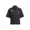 Polo à Manches Courtes avec Imprimé Étoile pour Femme Hauts Noir IJ8747