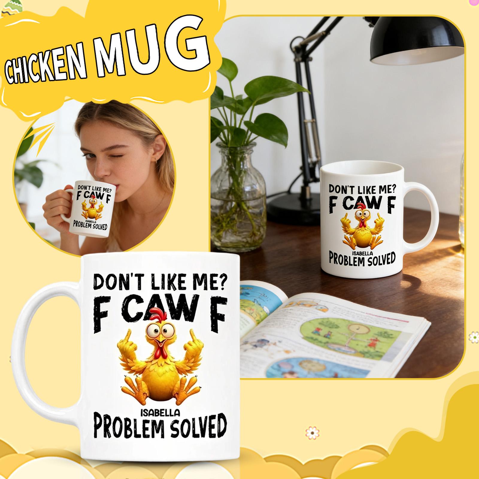 Fun Coffee Cup, Funny Rooster Cup, Rooster Ceramic Cup If You Don t Like, Gift ,201,300ml, one size белый