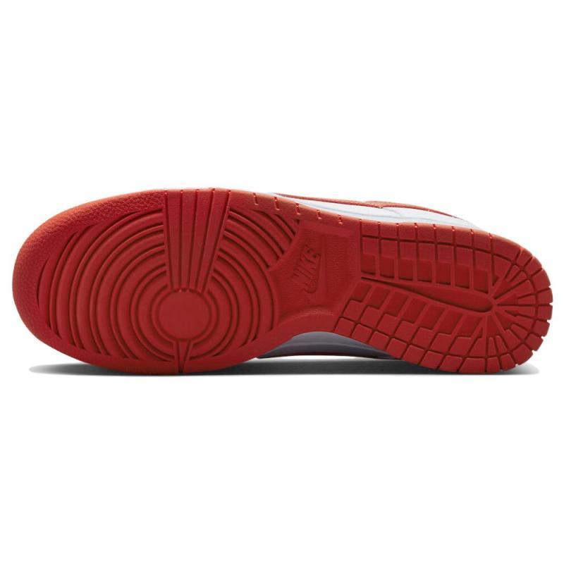Nike Dunk Low Retro White Picante Red Skate Shoes Sneakers