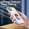 For iPhone 15 PC+TPU Shockproof Cover Anti-fall Phone Case with Ring Kickstand