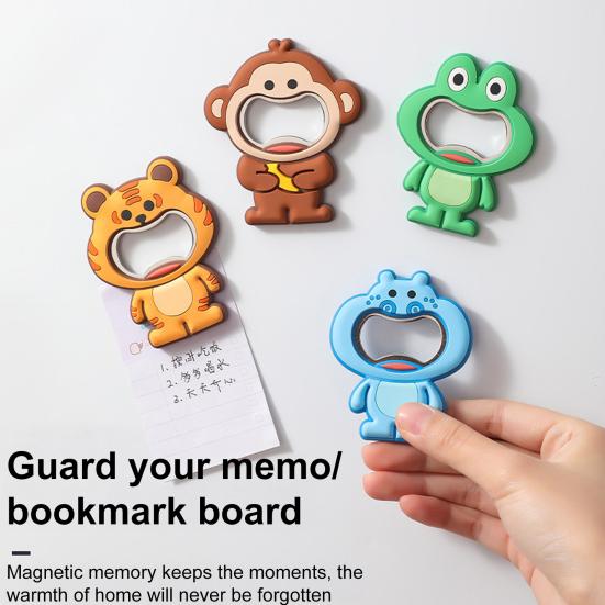 Magnetic Bottle Opener Pig Monkey Rabbit Shape Stainless Steel Opener Beer Cap Remover Fridge Decoration