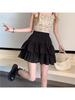 Women's Summer 2022 Pleated A-Line High-Waisted Petite Skirt with Slimming Design